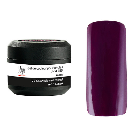 Coloured UV nail gel cassis 5g