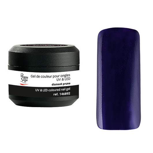 Coloured UV nail gel diamant prune 5g