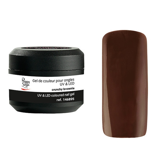 Coloured UV nail gel crunchy brownie 5g