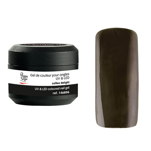 Coloured UV nail gel coffee delight 5g