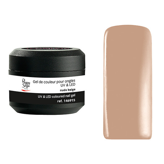Coloured UV nail gel nude beige 5g