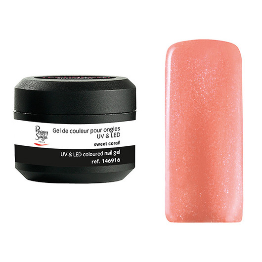 Coloured UV nail gel sweet corai 5g