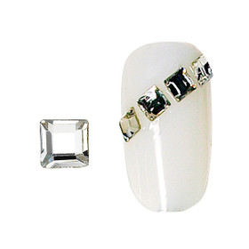 20 rhinestones for nails carr‚ argent 3mm