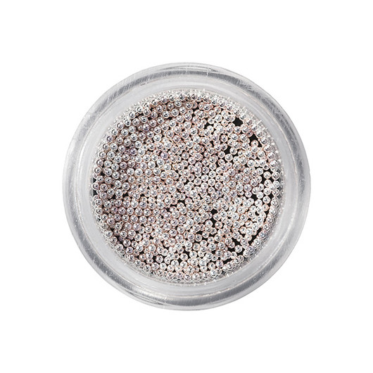 Nail decorations Mini Balls - Blanc platine