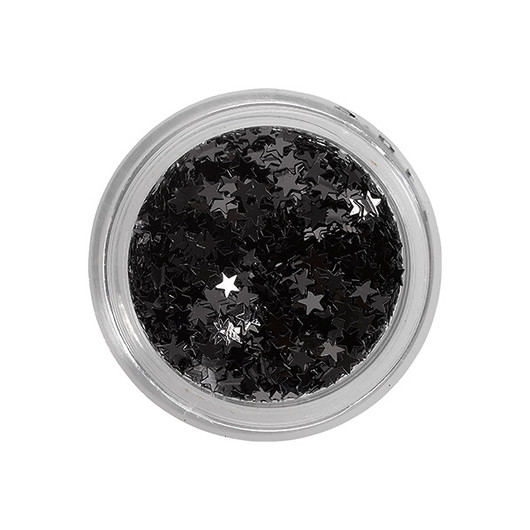 Nail glitters vinyl black stars