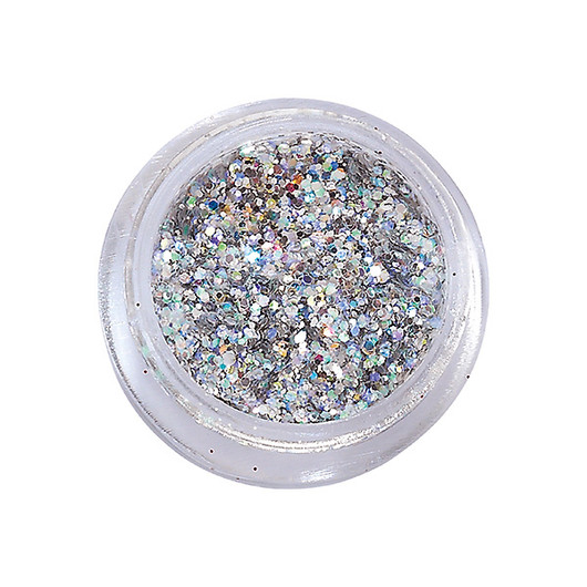 Ultra-sparkling nail glitters UV gel platimum