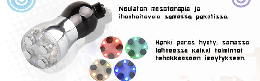 Ihonhoitovalo ja neulaton mesoterapialaite kotikäyttöön
