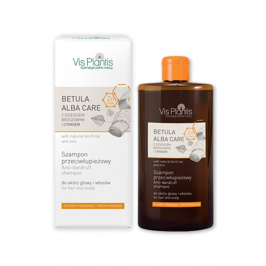 Vis Plantis Betula Alba Care Sinkkiä sisältävä hilseshampoo 300ml