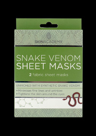 Skin Academy Snake Venom Sheet Mask 2kpl - Silottava Kangasnaamio