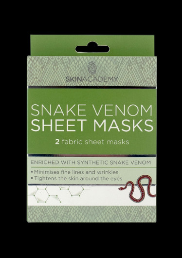 Skin Academy Snake Venom Sheet Mask 2kpl - Silottava Kangasnaamio