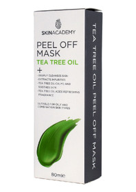 Skin Academy Tea Tree Peel Off Mask - Syväpuhdistava Naamio 80ml