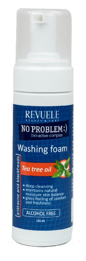 Revuele No Problem Teepuuöljy puhdistusvaahto aknelle & mustapäille 150ml