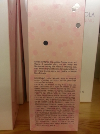 Acerola Whitening Toner 150ml - valkaiseva kasvovesi