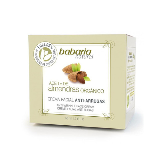 Babaria Natural: Ryppyjä ehkäisevä kasvovoide luomumanteliöljyllä 50ml