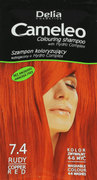 Kuparin Punainen Sävyttävä Shampoo 7.4 – Lämmin Hehku & Kiilto 40ml