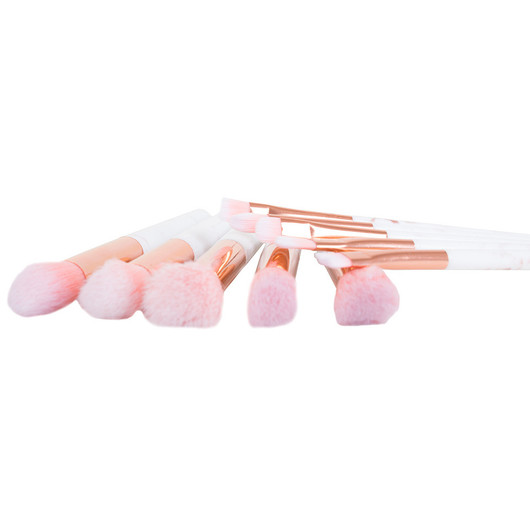 Elegantti Pinkki Marmori Meikkisivellinsetti 10 kpl – Vegaaninen & Tyylikäs