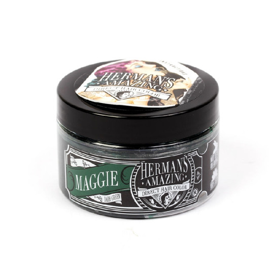 Herman's Amazing Maggie Dark Green Suoraväri – Hoitava & Vegaaninen
