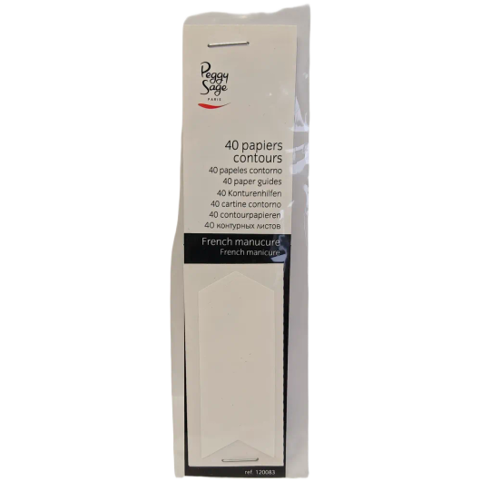 Peggy Sage Ranskalainen Manikyyritarra 40 kpl - Täydellinen Smile-raja
