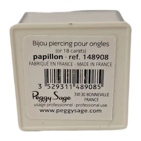 Peggy Sage Kynsilävistyskoru – Perhonen (18K Kultaa)