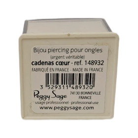 Peggy Sage Kynsilävistyskoru – Sydänlukko (Aito Hopea)