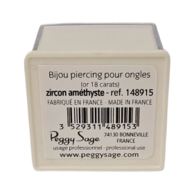 Peggy Sage Kynsilävistyskoru – Ametistizirkoni (18K Kultaa)
