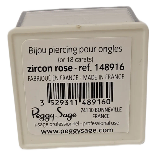 Peggy Sage Kynsilävistyskoru – Pinkki Zirkoni (18K Kultaa)