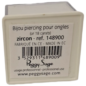 Peggy Sage Kynsilävistyskoru – Kirkas Zirkoni (18K Kultaa)