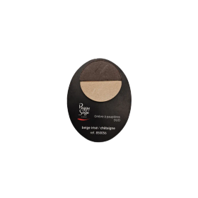 Peggy Sage Eye Shadow DUO beige irisé / châtaigne – Lämmin ja hehkuva