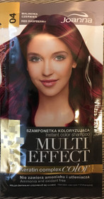 04  Red Raspberry - Joanna Multi effect sävyttävä shampoo
