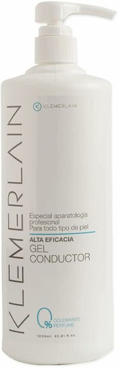 Klemerlain Konduktiogeeli 1000ml – Kontaktigeeli Pumppupullossa