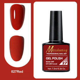 Misscheering Professional Nail Art Gel Polish 27 Red