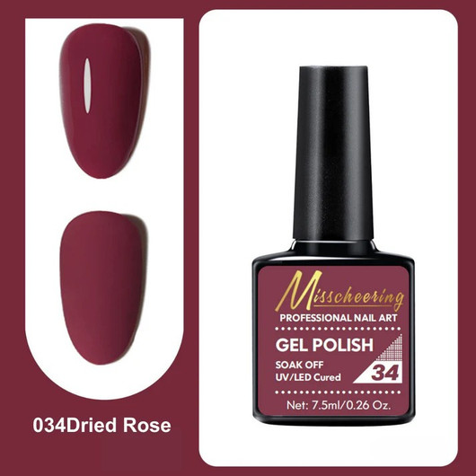 Misscheering Professional Nail Art Gel Polish 34 Dried Rose