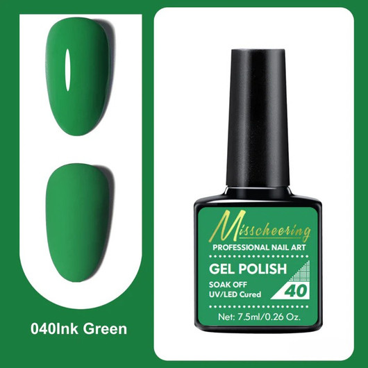 Misscheering Professional Nail Art Gel Polish 40 Ink Green