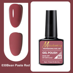 Misscheering Professional Nail Art Gel Polish 30 Bean Paste Red