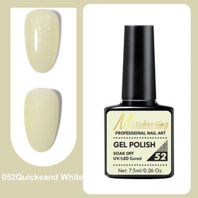 Misscheering Professional Nail Art Gel Polish 52 Quicksand White