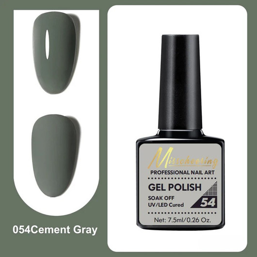Misscheering Professional Nail Art Gel Polish 54 Cement Gray