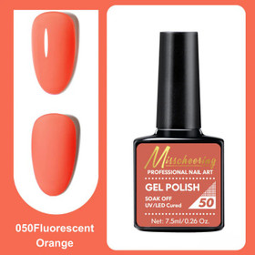 Misscheering Professional Nail Art Gel Polish 50 Fluorescent Orange