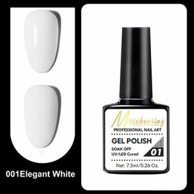 Misscheering Professional Nail Art Gel Polish 01 Elegant White