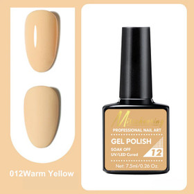 Misscheering Professional Nail Art Gel Polish 12 Warm Yellow