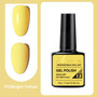 Misscheering Professional Nail Art Gel Polish 15 Bright Yellow