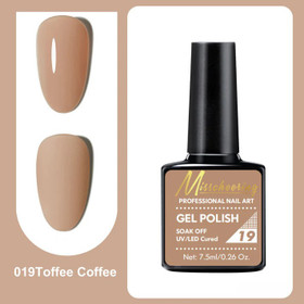 Misscheering Professional Nail Art Gel Polish 19 Toffee Coffee