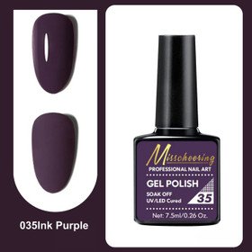 Misscheering Professional Nail Art Gel Polish 35 Ink Purple