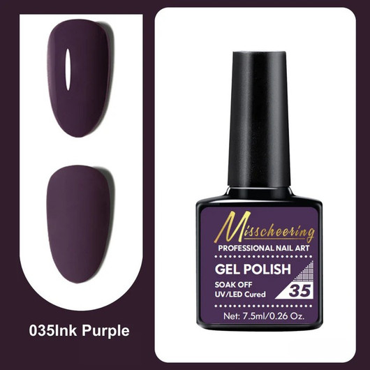 Misscheering Professional Nail Art Gel Polish 35 Ink Purple