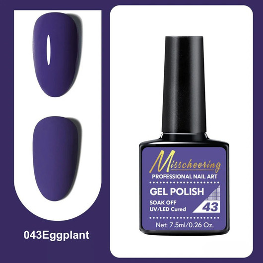 Misscheering Professional Nail Art Gel Polish 43 Eggplant
