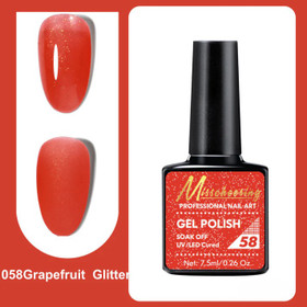 Misscheering Professional Nail Art Gel Polish 58 Grapefruit Glitter