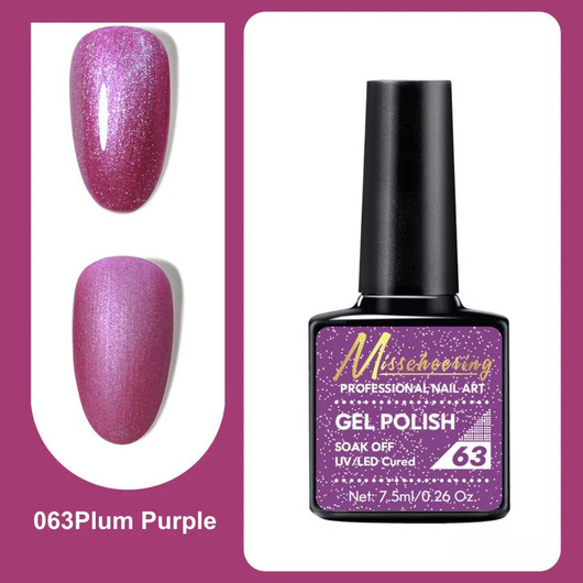 Misscheering Professional Nail Art Gel Polish 63 Plum Purple