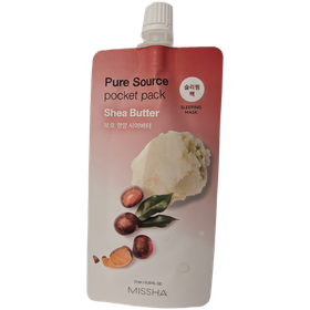MISSHA Pure Source Pocket Pack Shea Butter - Syväkosteuttava Yönaamio 10ml