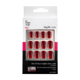 Peggy Sage Idyllic Tekokynnet 24kpl – Täydellinen Punainen Manikyyri