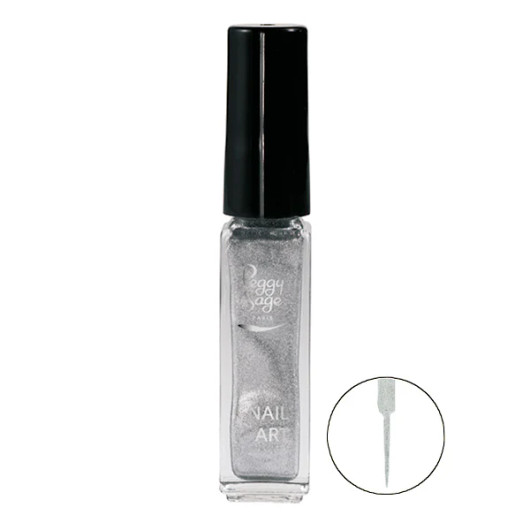 Peggy Sage Nail Art Koristelulakka 7ml - Metallinen Hopea (Argent Metallisé)