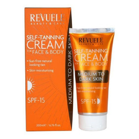 Revuele Itseruskettava voide vartalolle & kasvoille keskitumma/tumma 2